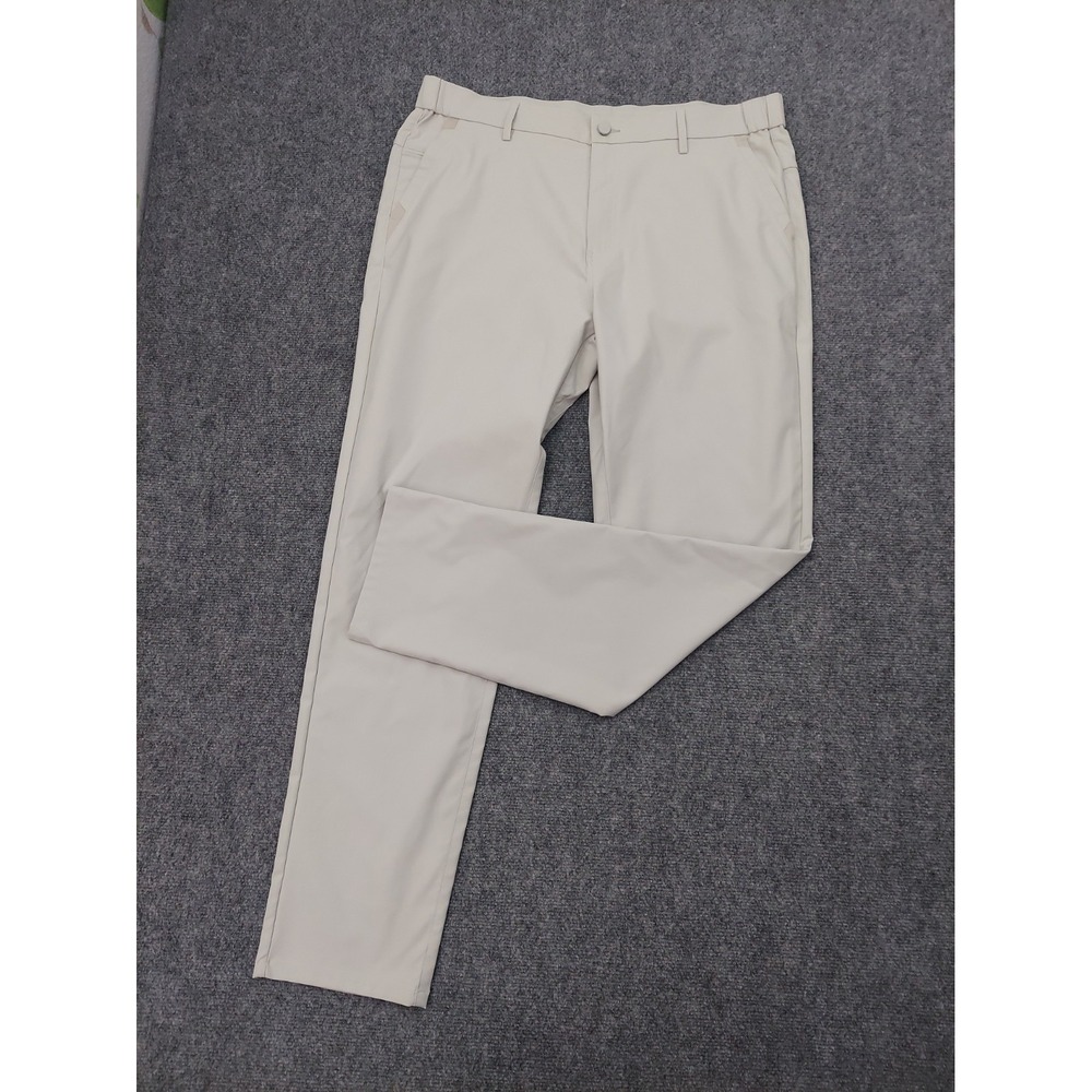 Jack Archer Pants Mens 35x32 Gray Jetsetter Flat Front Golf Performance Stretch